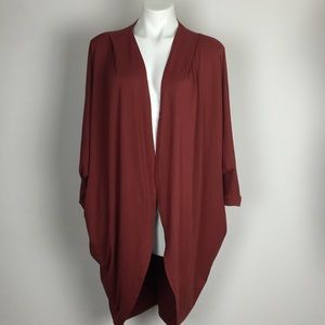 dear apple Crimson Colored Kimono